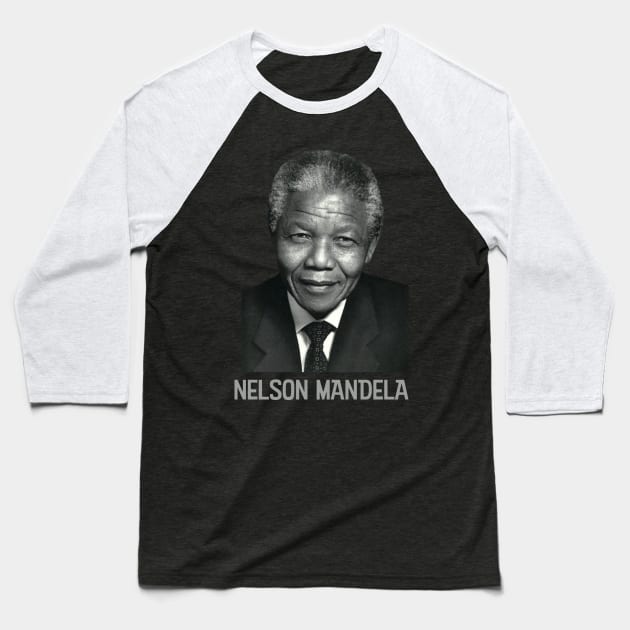 Nelson Mandela, Black History, World History Baseball T-Shirt by UrbanLifeApparel